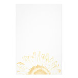 Yellow Sunflower Graphic Stationery