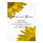 Yellow Sunflower Marriage Announcement