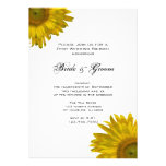 Yellow Sunflower Post Wedding Brunch Invitation