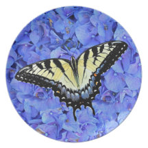 Yellow Swallowtail Butterfly Plate