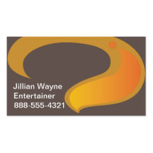 Yellow Swirl Business Cards