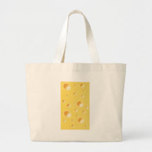 Yellow Swiss Cheese Texture Bag