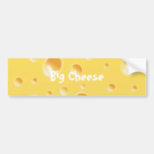 Yellow Swiss Cheese Texture Bumper Stickers