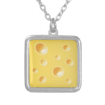 Yellow Swiss Cheese Texture necklace