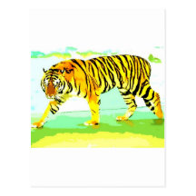 Yellow Tiger Post Card