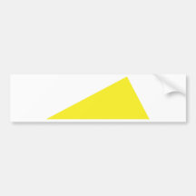 yellow triangle bumper stickers