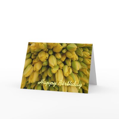 Yellow Tulips Card by susanmossart