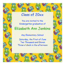 Yellow Turtle Graduation Announcement