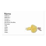 Yellow Tutu Ballet Slippers Business Card Template