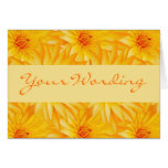 yellow water lillies - customisable template card