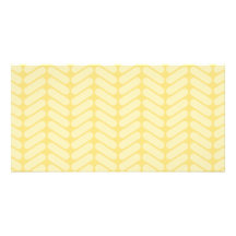 Yellow Zigzag Pattern inspired by Knitting. Photo Card