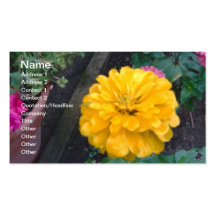 Yellow Zinnia Business Card