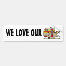 Yellowstone Camper Trailer Bumper Sticker
