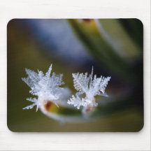 Yellowstone Close up Snow Crystal Mouse Pad
