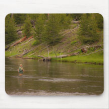Yellowstone Fishing Mousepad