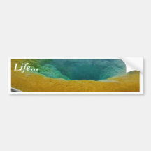 Yellowstone Thermal Spring In Morning Bumper Sticker