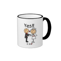 YES I Do Bride and Groom T-shirts and Gifts Mugs