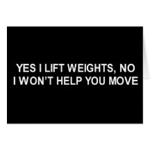 YES I LIFE WEIGHTS T-SHIRT CARDS