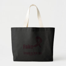 YES They're fake....My real ones tried to kill me Canvas Bags