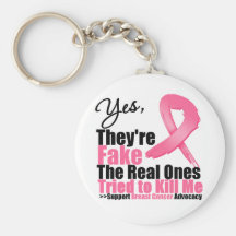 YES They're fake....My real ones tried to kill me Key Chain