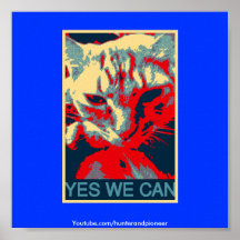 Yes we can cat poster