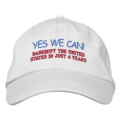 YES WE CAN! EMBROIDERED BASEBALL CAPS YES WE CAN! EMBROIDERED BASEBALL CAPS