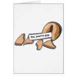 YES, YOU'RE GAY FORTUNE COOKIE CARD