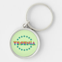 Yesenia in Flores Rainbow Keychain