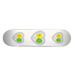 YG Ping Pong Flower Heart Skate Board Deck