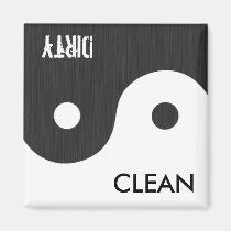 Yin and Yang Clean / Dirty Dish Wsher Magnet magnets