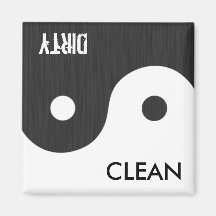 Yin and Yang Clean / Dirty Dish Wsher Magnet
