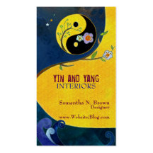 Yin and Yang: Interior Design Business Cards