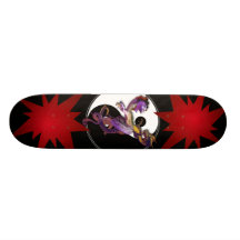 Yin Yang and the Dragons Dance Custom Skateboard