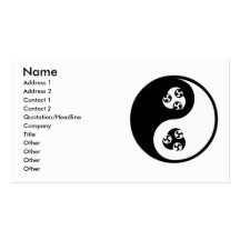 Yin Yang Anime Business Card Templates