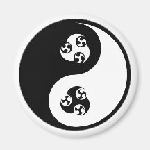 Yin Yang Anime Fridge Magnets