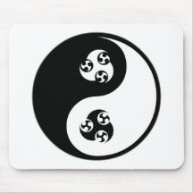 Yin Yang Anime Mouse Pad