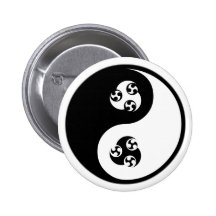 Yin Yang Anime Pinback Buttons