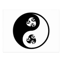Yin Yang Anime Post Card