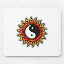 Yin Yang Balanced Sun Mouse Mat