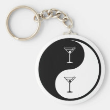 Yin Yang Bartending Keychain