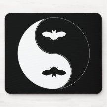 Yin Yang Bat Mousemat