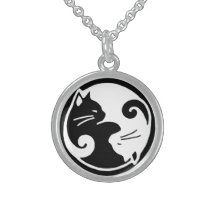 Yin Yang Cat Necklace