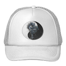 Yin Yang Chinese Dragon Cap Hats