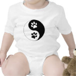 Yin Yang Dog Paws T Shirt