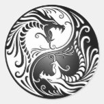 Yin Yang Dragons Stickers
