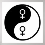 Yin Yang Feminism Poster
