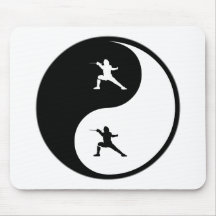 Yin Yang Fencing Mouse Mats