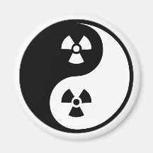 Yin Yang Hazmat Refrigerator Magnet