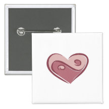 yin yang heart pin