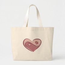 yin yang heart tote bags